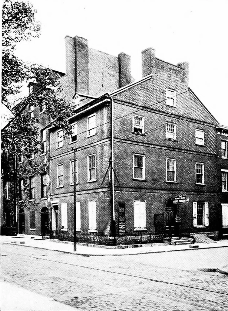 An illustration from The colonial architecture of Philadelphia, 1920, leaf 55