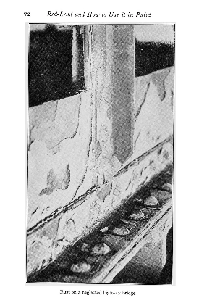 An illustration from Red lead and how to use it in paint, 1920, leaf 87