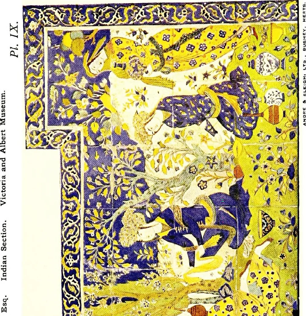 An illustration from Leadless decorative tiles, faience, and mosaic, comprising notes and excerpts on the history, materials, manufacture & use of ornamental flooring tiles, ceramic mosaic, and decorative tiles and faience, 1904, leaf 130