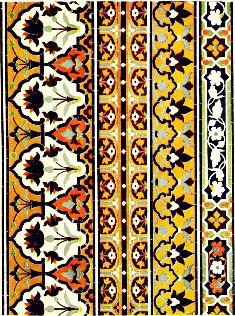 An illustration from Leadless decorative tiles, faience, and mosaic, comprising notes and excerpts on the history, materials, manufacture & use of ornamental flooring tiles, ceramic mosaic, and decorative tiles and faience, 1904, leaf 188