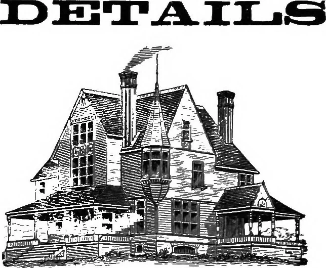 An illustration from American cottages; consisting of fouty-four large quarto plates, containing original designs of medium and low cost cottages, seaside and country houses. Also, a club house, pavilion .., 1883, leaf 100