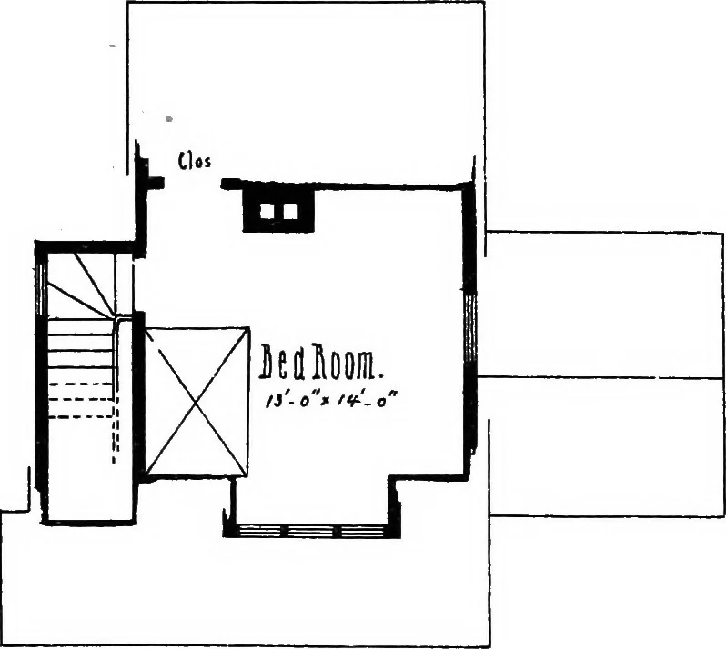 An illustration from American cottages; consisting of fouty-four large quarto plates, containing original designs of medium and low cost cottages, seaside and country houses. Also, a club house, pavilion .., 1883, leaf 16