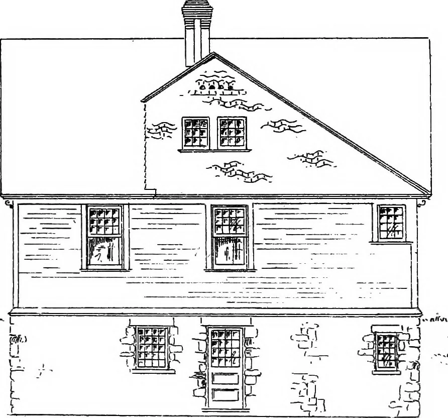 An illustration from American cottages; consisting of fouty-four large quarto plates, containing original designs of medium and low cost cottages, seaside and country houses. Also, a club house, pavilion .., 1883, leaf 30