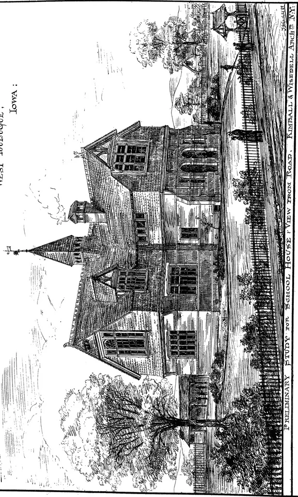 An illustration from American cottages; consisting of fouty-four large quarto plates, containing original designs of medium and low cost cottages, seaside and country houses. Also, a club house, pavilion .., 1883, leaf 94