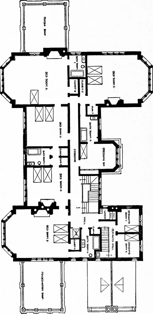 An illustration from Houses for town or country, 1907, leaf 105