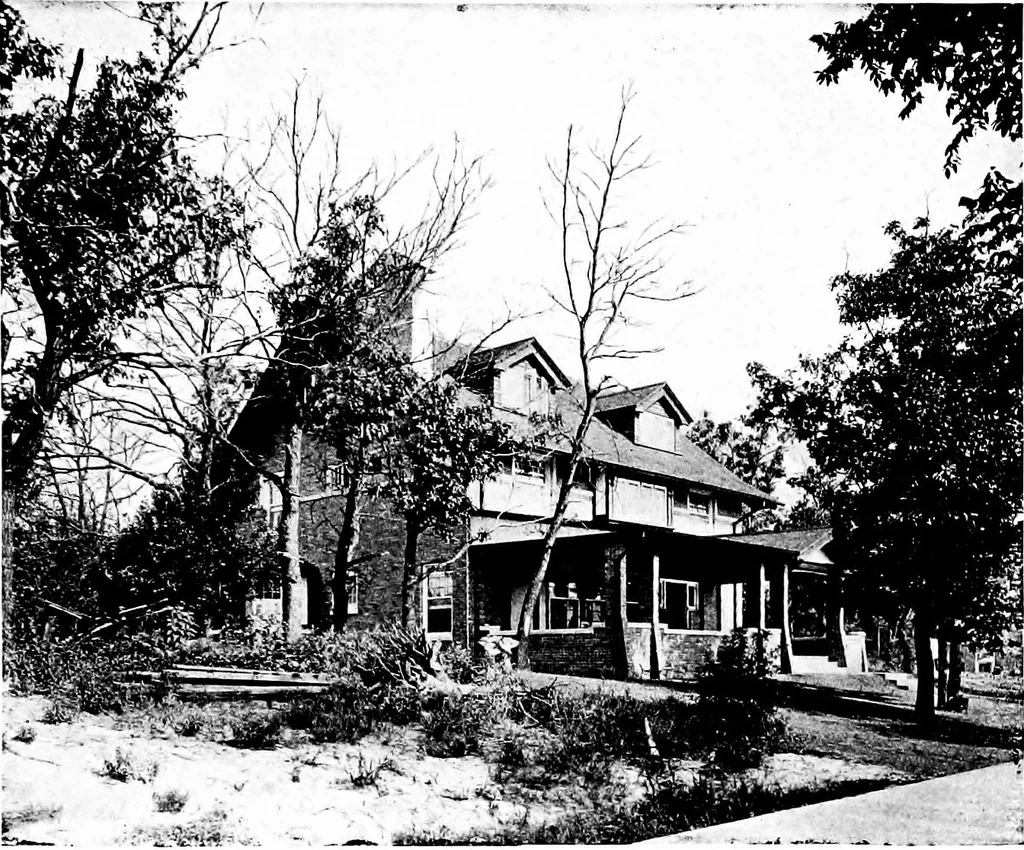 An illustration from Houses for town or country, 1907, leaf 132