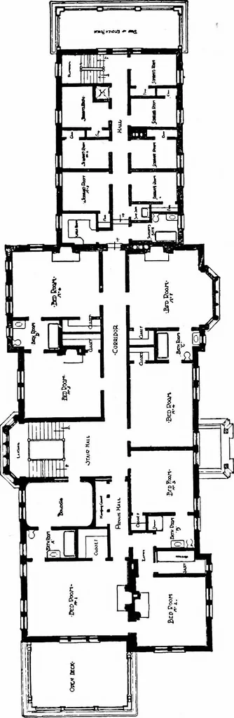 An illustration from Houses for town or country, 1907, leaf 139