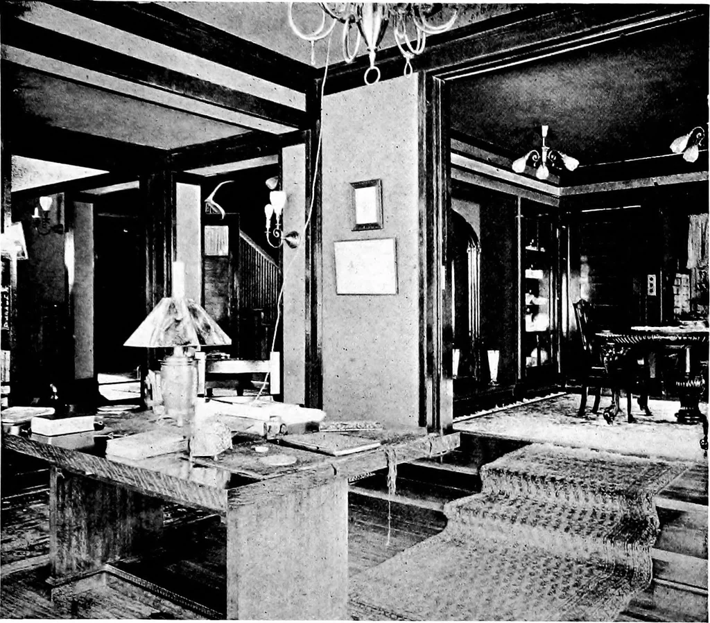 An illustration from Houses for town or country, 1907, leaf 142