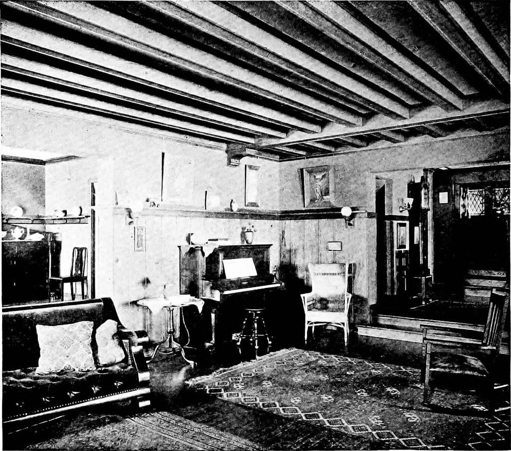 An illustration from Houses for town or country, 1907, leaf 157