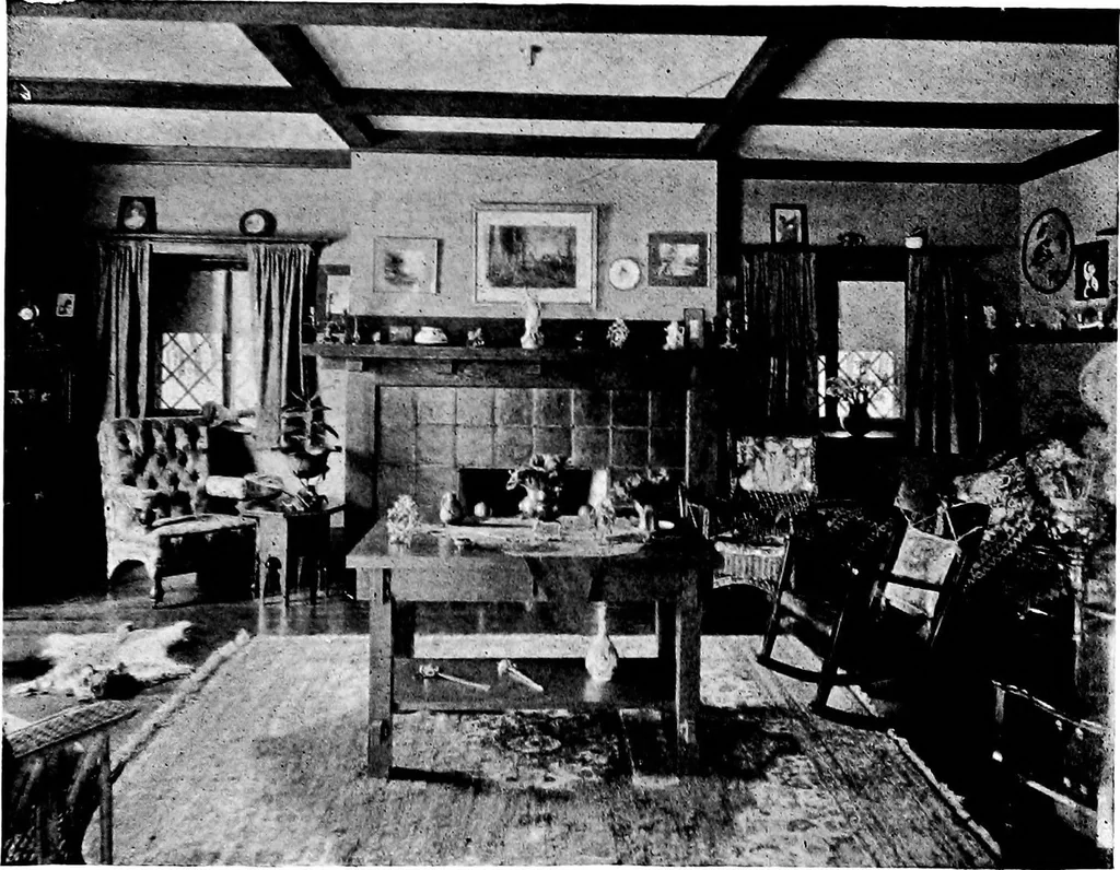 An illustration from Houses for town or country, 1907, leaf 174