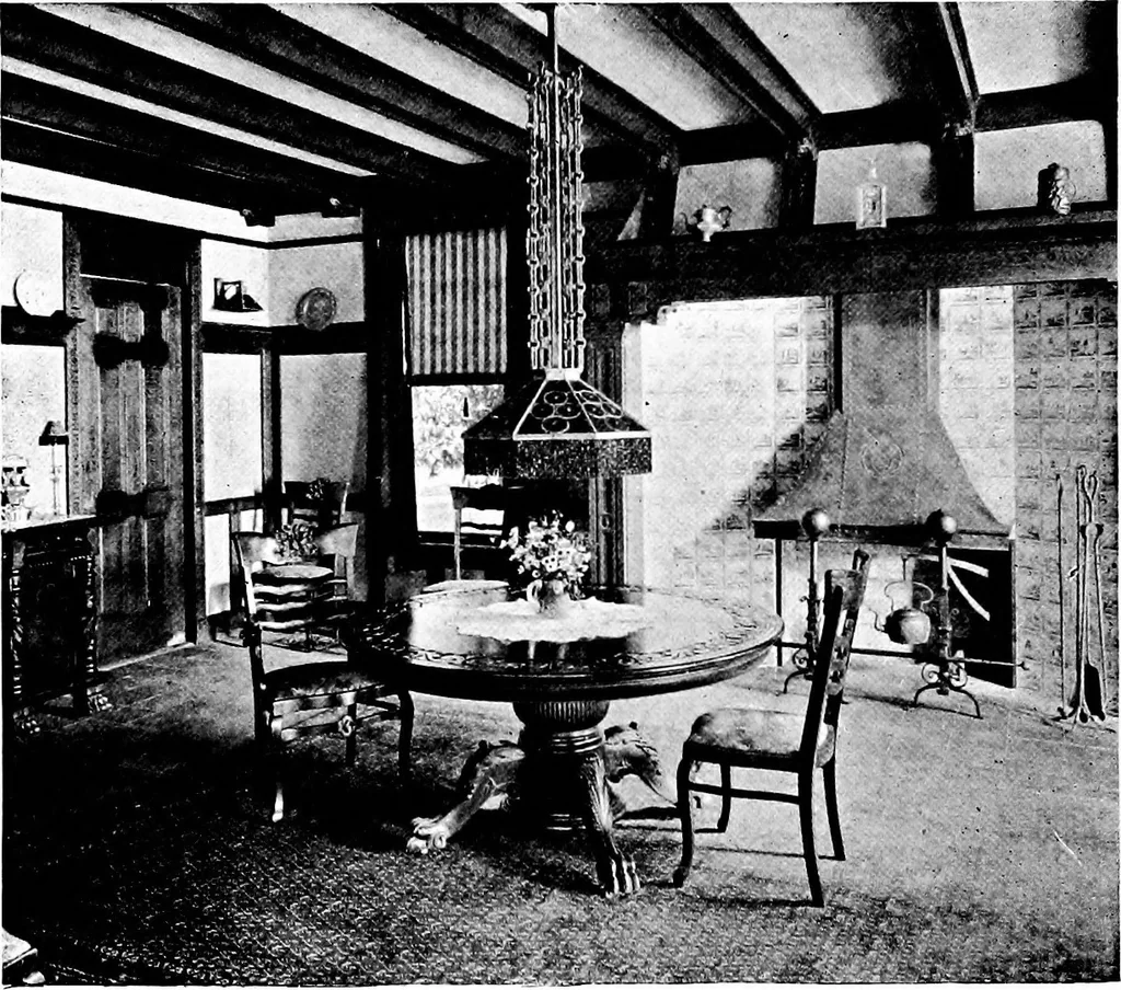 An illustration from Houses for town or country, 1907, leaf 177
