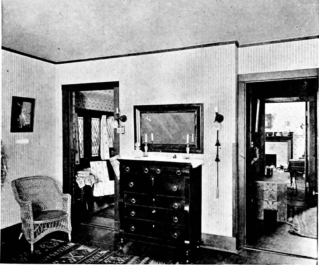 An illustration from Houses for town or country, 1907, leaf 200