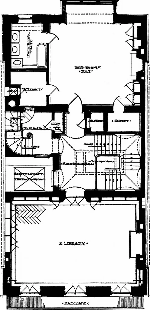An illustration from Houses for town or country, 1907, leaf 67