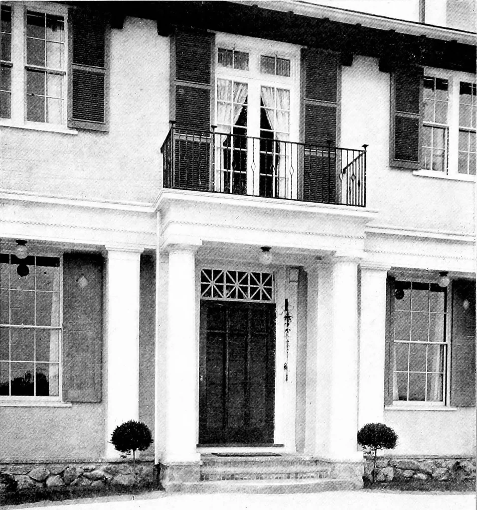 An illustration from Houses for town or country, 1907, leaf 7