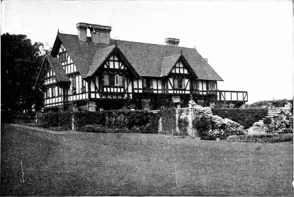 An illustration from Inexpensive homes of individuality; being a collection of photographs and floor plans illustrating certain of America's best country and suburban homes of moderate size, 1915, leaf 14