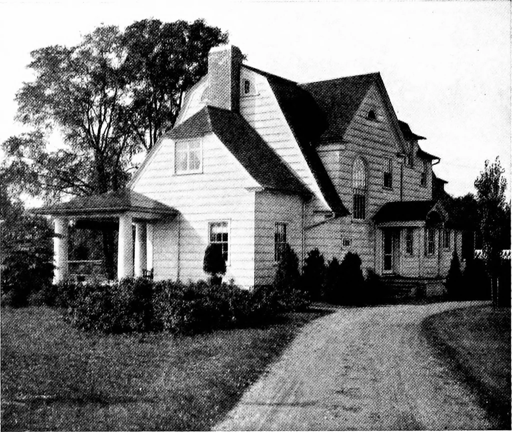 An illustration from Inexpensive homes of individuality; being a collection of photographs and floor plans illustrating certain of America's best country and suburban homes of moderate size, 1915, leaf 15