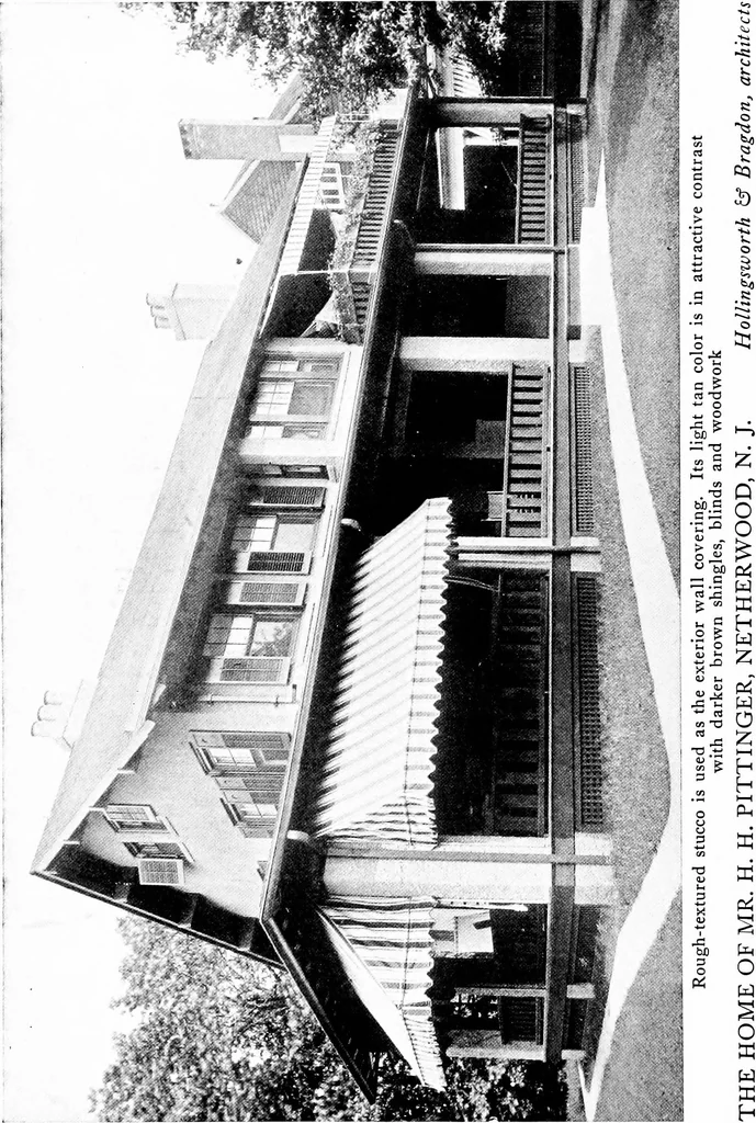 An illustration from Inexpensive homes of individuality; being a collection of photographs and floor plans illustrating certain of America's best country and suburban homes of moderate size, 1915, leaf 37