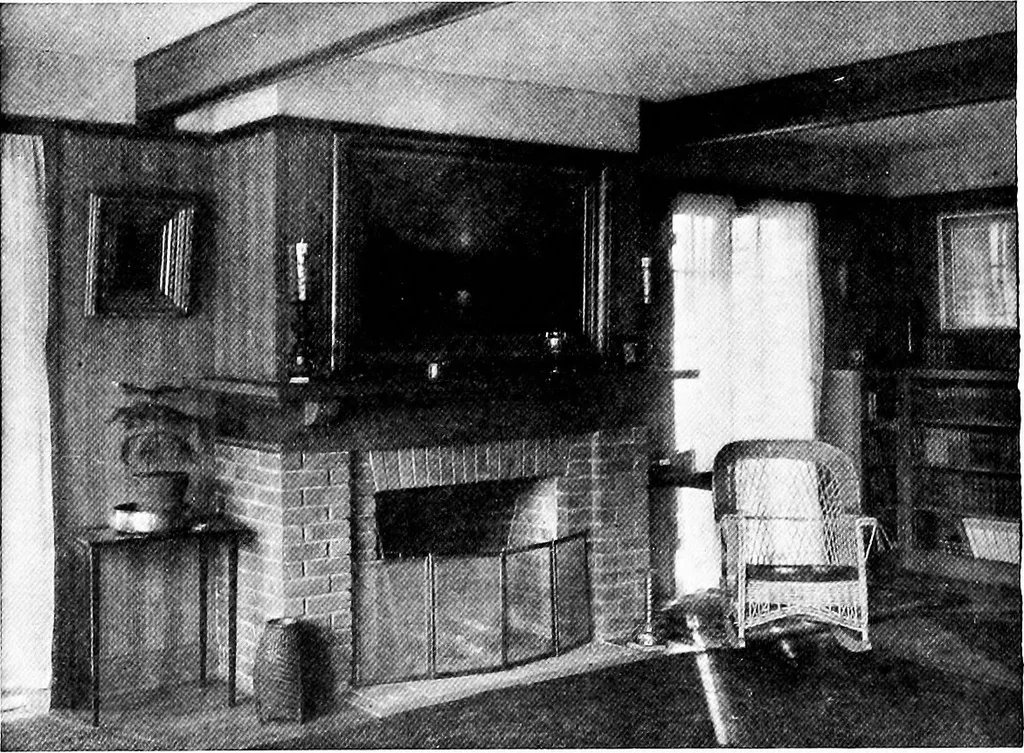 An illustration from Inexpensive homes of individuality; being a collection of photographs and floor plans illustrating certain of America's best country and suburban homes of moderate size, 1915, leaf 49
