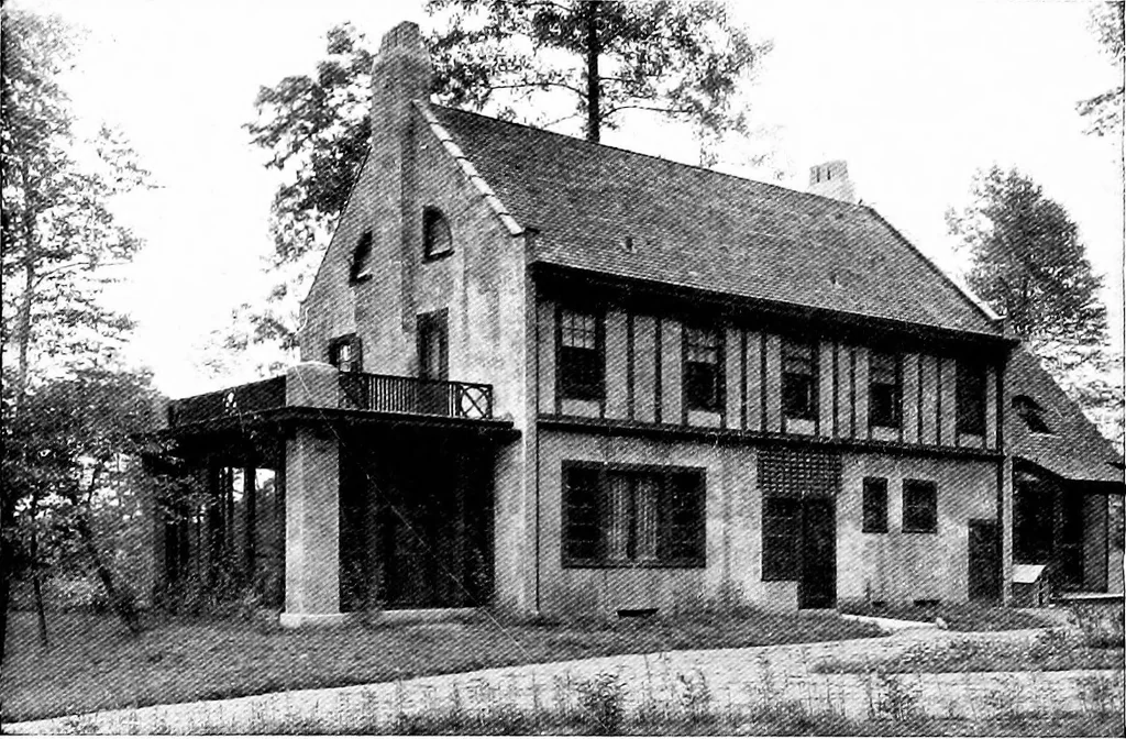 An illustration from Inexpensive homes of individuality; being a collection of photographs and floor plans illustrating certain of America's best country and suburban homes of moderate size, 1915, leaf 53