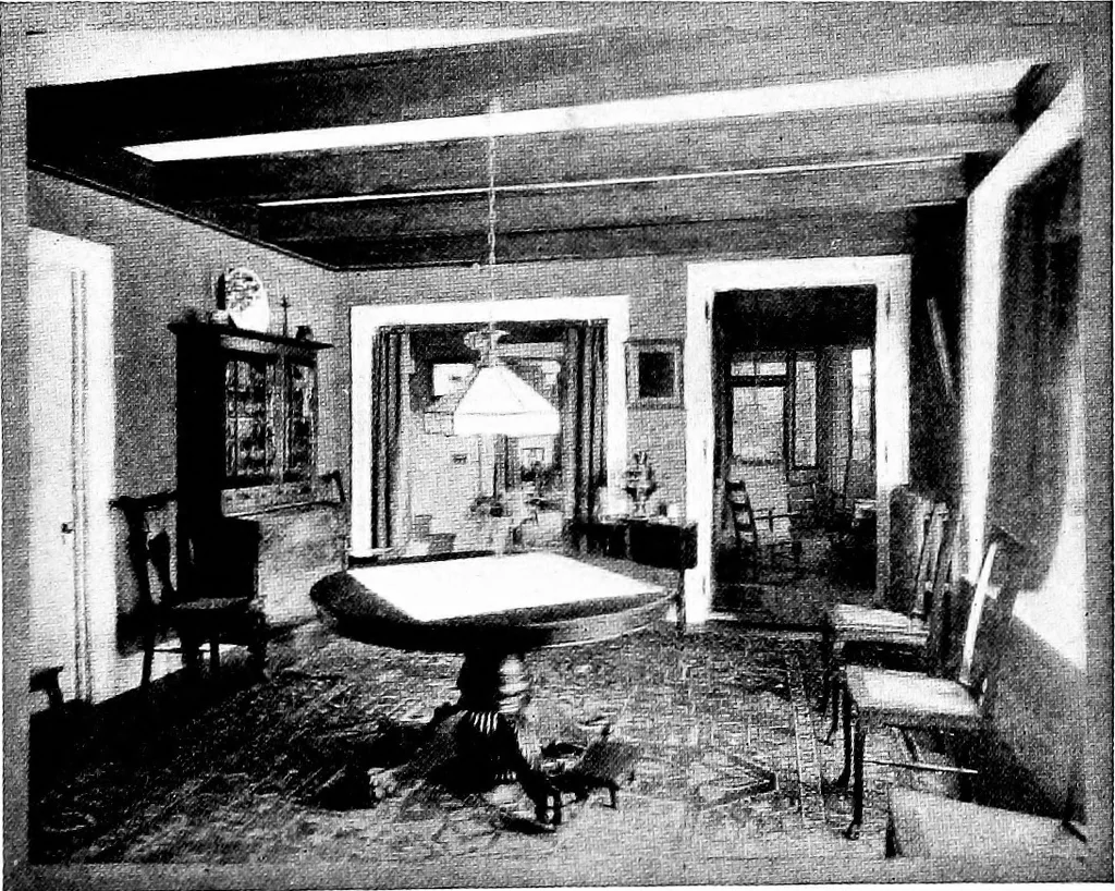 An illustration from Inexpensive homes of individuality; being a collection of photographs and floor plans illustrating certain of America's best country and suburban homes of moderate size, 1915, leaf 64