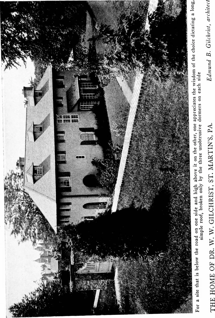 An illustration from Inexpensive homes of individuality; being a collection of photographs and floor plans illustrating certain of America's best country and suburban homes of moderate size, 1915, leaf 68