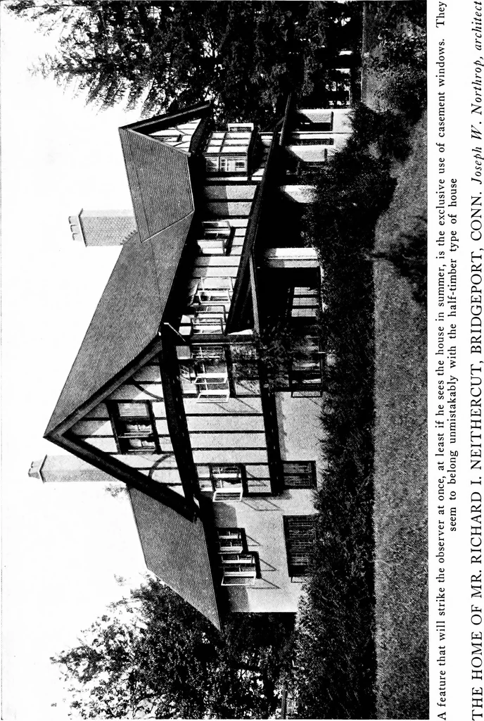 An illustration from Inexpensive homes of individuality; being a collection of photographs and floor plans illustrating certain of America's best country and suburban homes of moderate size, 1915, leaf 73