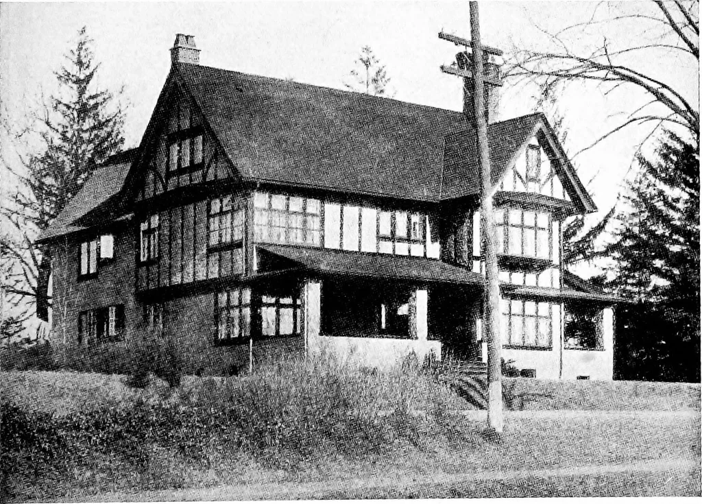 An illustration from Inexpensive homes of individuality; being a collection of photographs and floor plans illustrating certain of America's best country and suburban homes of moderate size, 1915, leaf 74