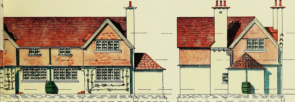An illustration from The modern home; a book of British domestic architectvre for moderate incomes; a companion volvme to "The British home of to-day";, 1906, leaf 29