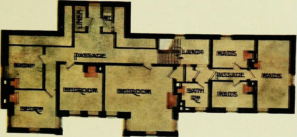 An illustration from The modern home; a book of British domestic architectvre for moderate incomes; a companion volvme to "The British home of to-day";, 1906, leaf 99