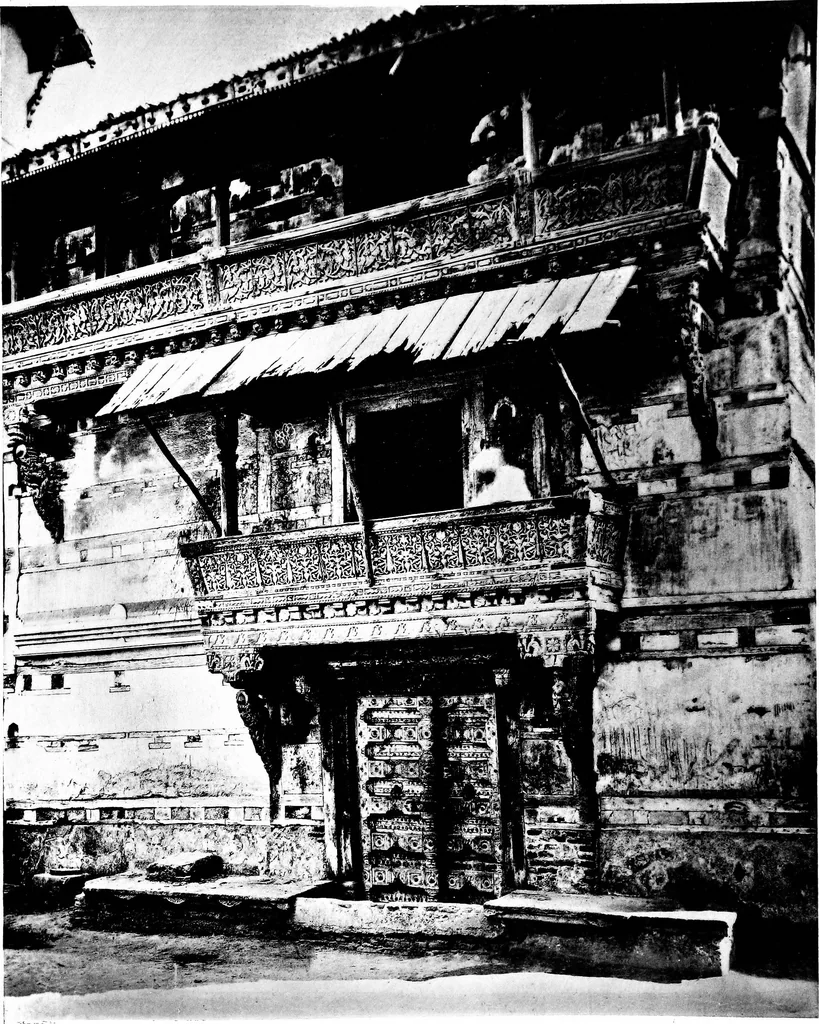 An illustration from Indian domestic architecture, 1885, leaf 60