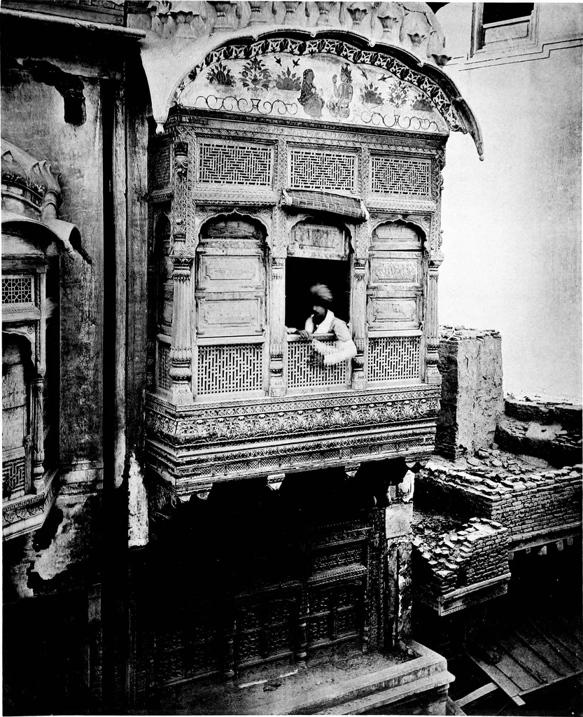 An illustration from Indian domestic architecture, 1885, leaf 62