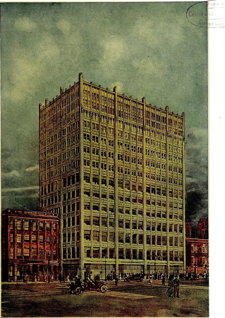 An illustration from Catalogue of the architectural exhibition of the Cleveland Chapter, American Institute of Architects, and the Cleveland Architectural Club, held in the B. of L. E. Building, December nineteenth to thirty-first, 1910, leaf 86