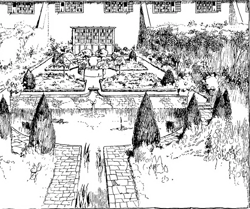 An illustration from Houses and gardens, 1906, leaf 145