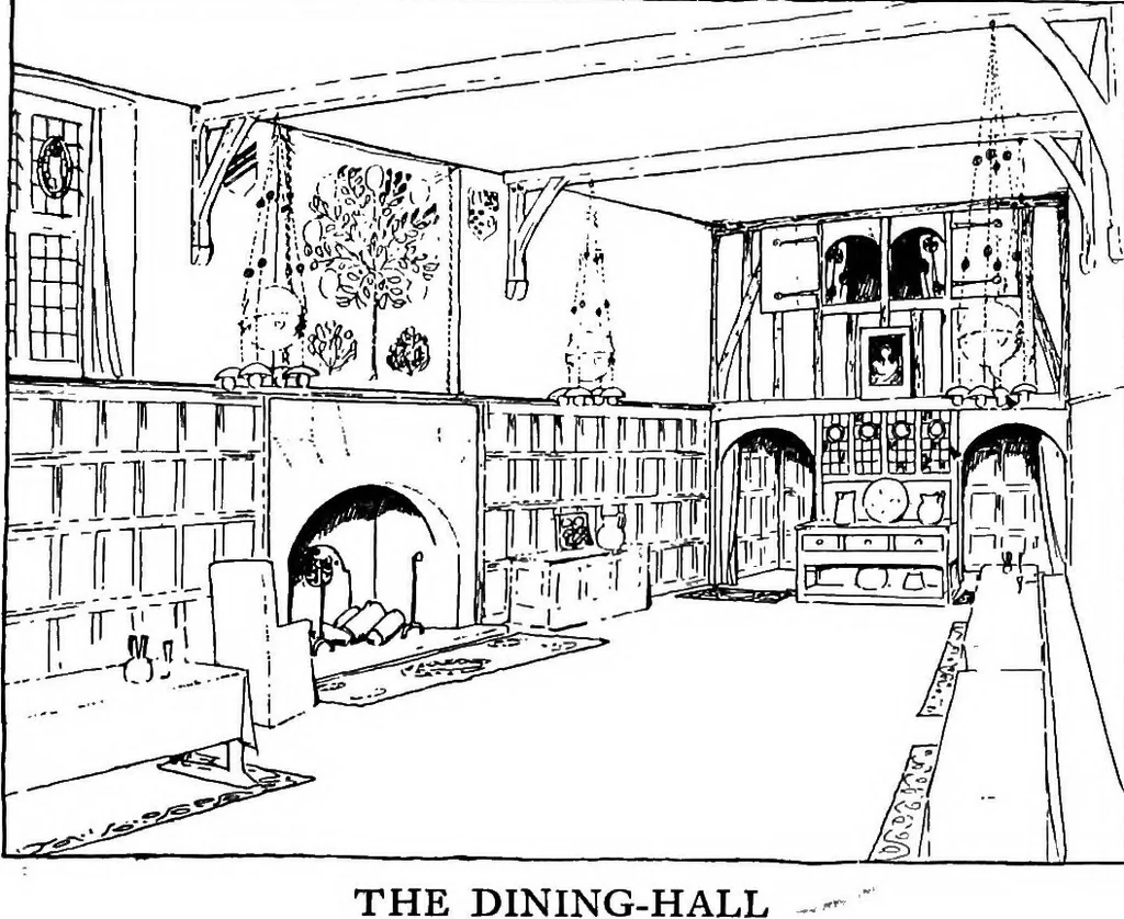 An illustration from Houses and gardens, 1906, leaf 185