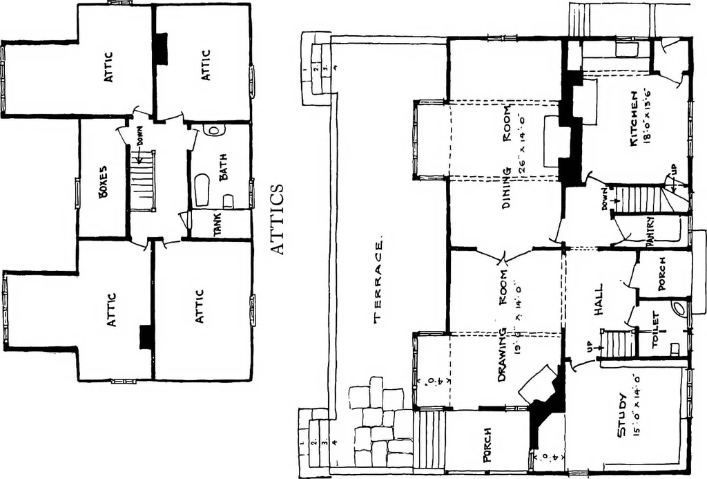 An illustration from Houses and gardens, 1906, leaf 198
