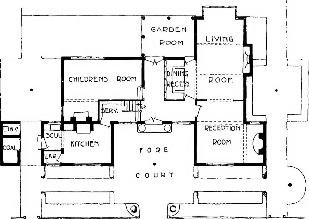 An illustration from Houses and gardens, 1906, leaf 228