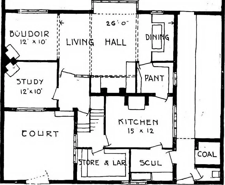 An illustration from Houses and gardens, 1906, leaf 241