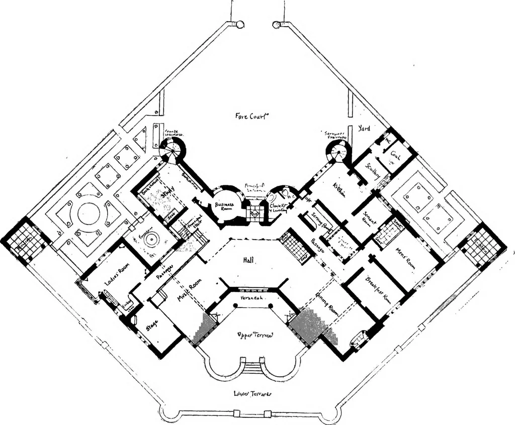 An illustration from Houses and gardens, 1906, leaf 254