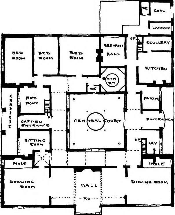 An illustration from Houses and gardens, 1906, leaf 291