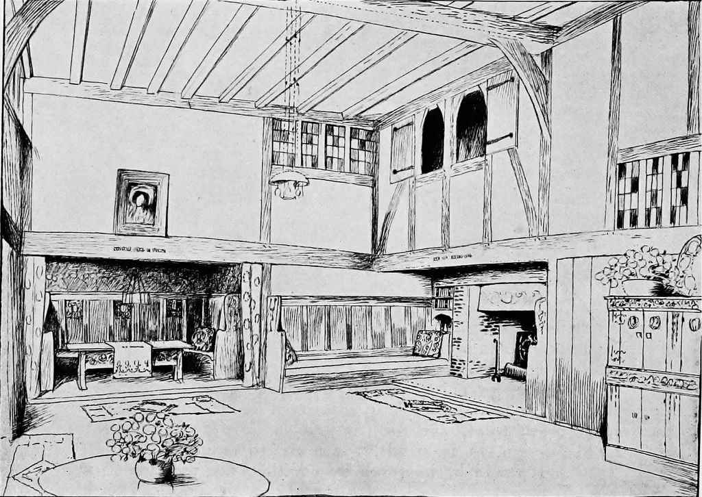 An illustration from Houses and gardens, 1906, leaf 309