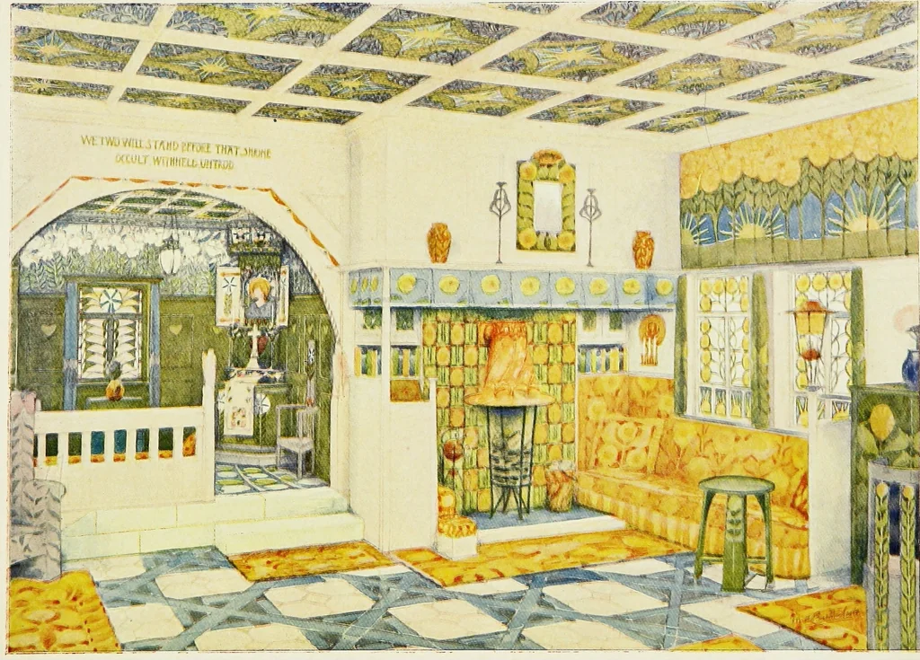 An illustration from Houses and gardens, 1906, leaf 7