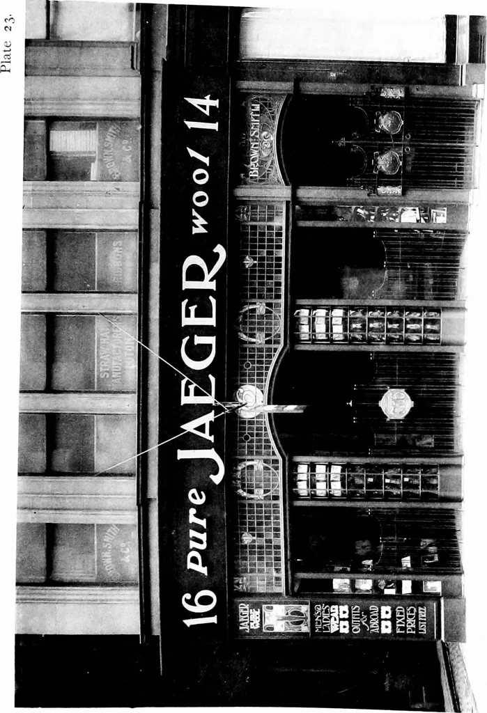 An illustration from English shop-fronts, old and new : a series of examples by leading architects, selected and specially photographed : together with descriptive notes and illustrations, 1907, leaf 100