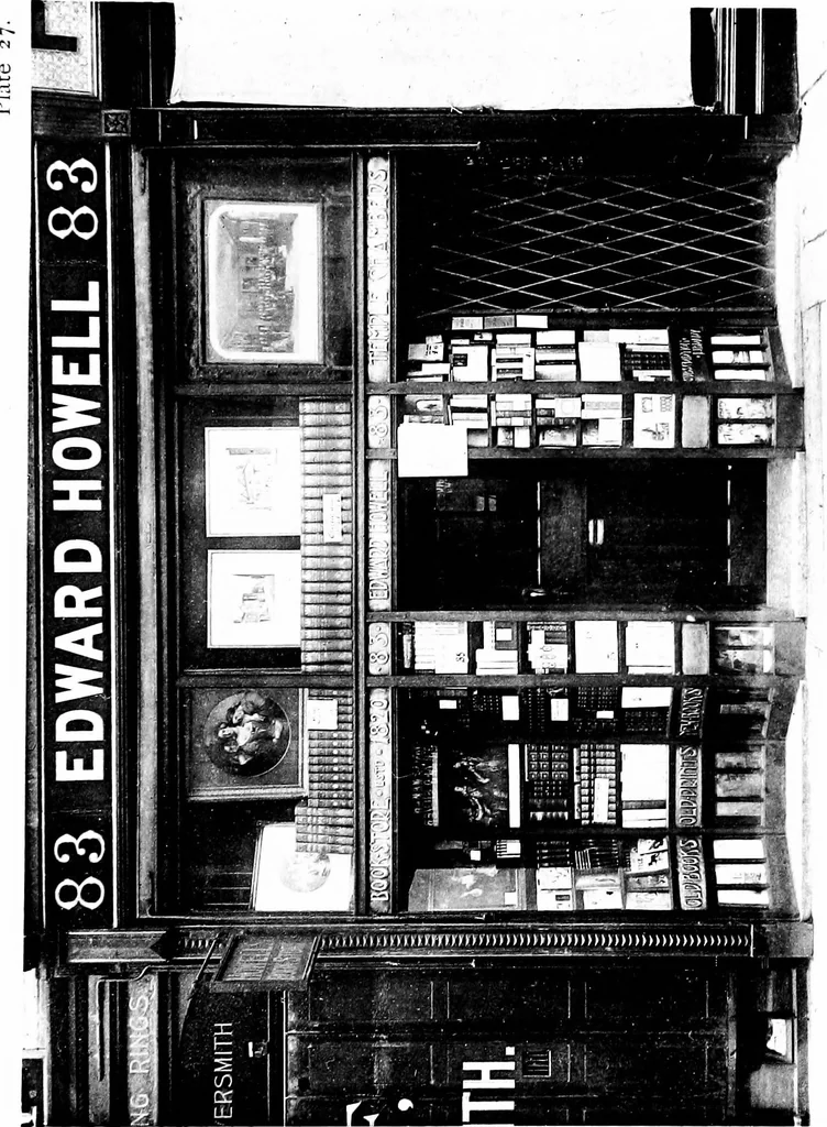 An illustration from English shop-fronts, old and new : a series of examples by leading architects, selected and specially photographed : together with descriptive notes and illustrations, 1907, leaf 104
