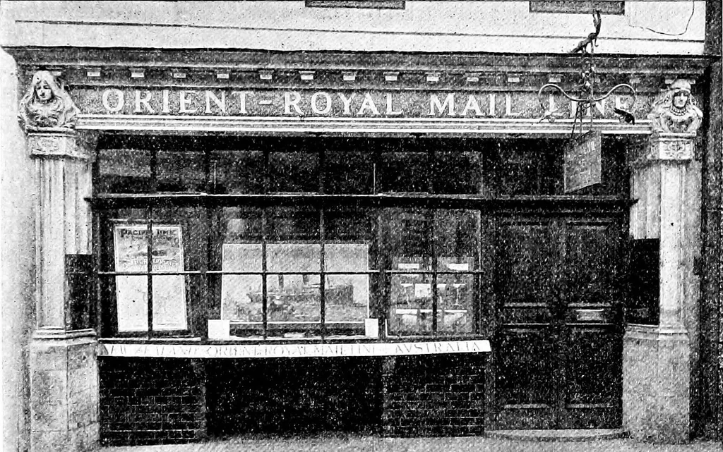 An illustration from English shop-fronts, old and new : a series of examples by leading architects, selected and specially photographed : together with descriptive notes and illustrations, 1907, leaf 136
