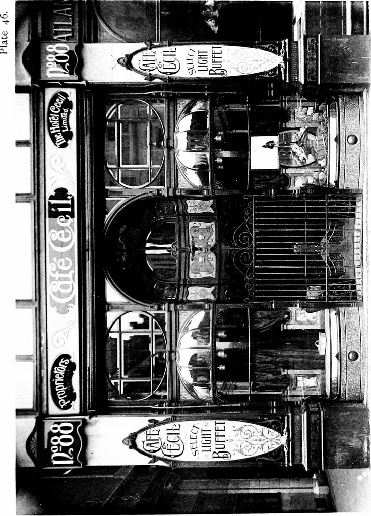 An illustration from English shop-fronts, old and new : a series of examples by leading architects, selected and specially photographed : together with descriptive notes and illustrations, 1907, leaf 162