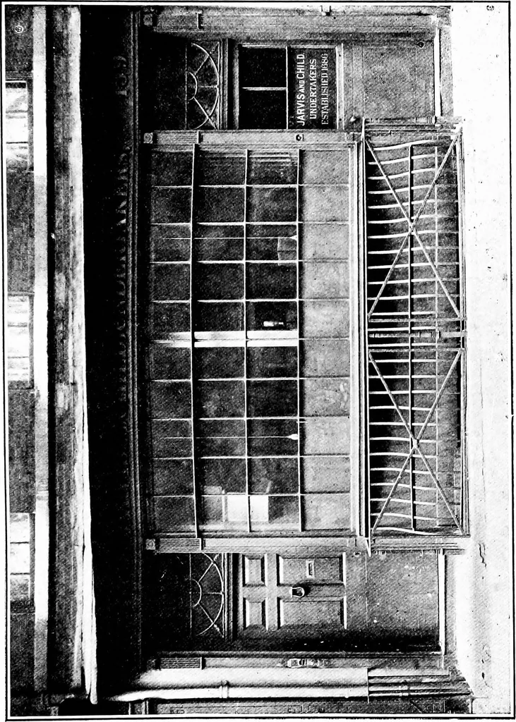 An illustration from English shop-fronts, old and new : a series of examples by leading architects, selected and specially photographed : together with descriptive notes and illustrations, 1907, leaf 30
