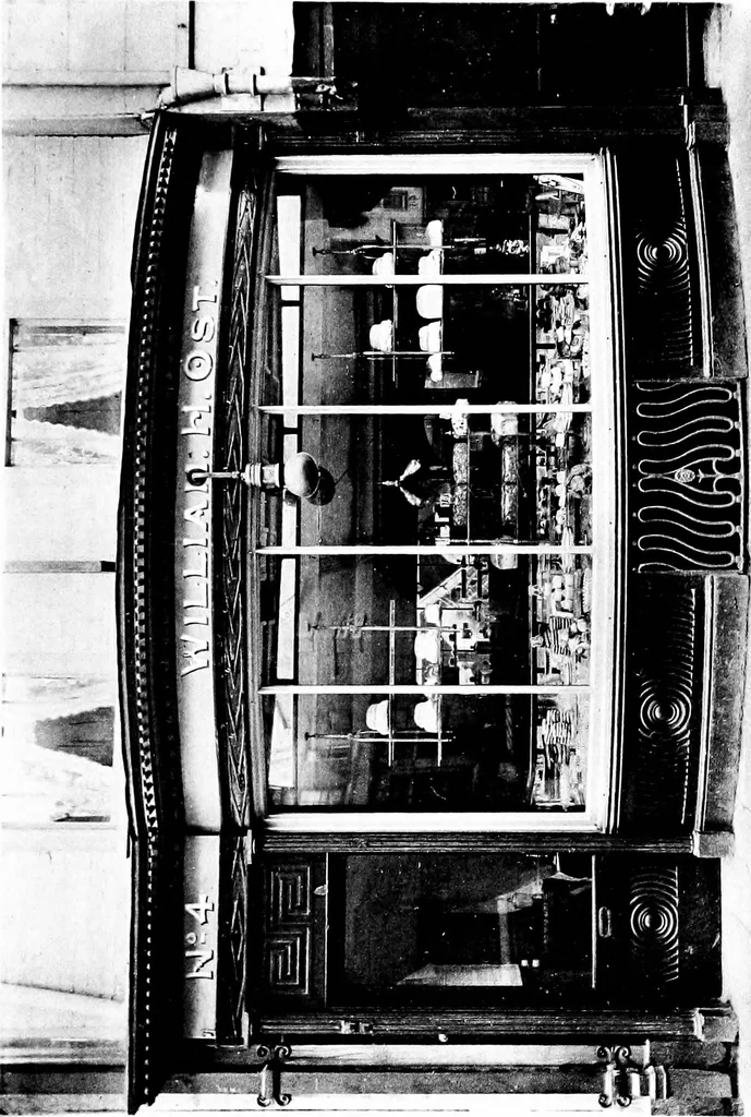An illustration from English shop-fronts, old and new : a series of examples by leading architects, selected and specially photographed : together with descriptive notes and illustrations, 1907, leaf 58