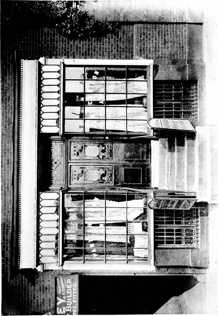 An illustration from English shop-fronts, old and new : a series of examples by leading architects, selected and specially photographed : together with descriptive notes and illustrations, 1907, leaf 60