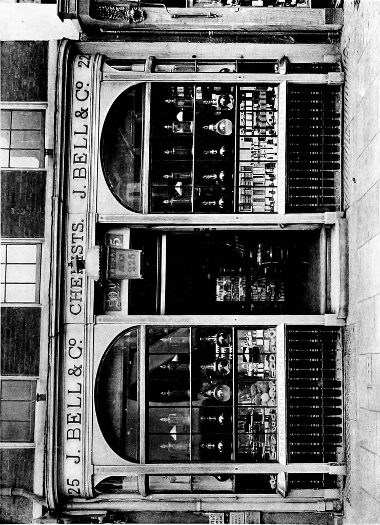 An illustration from English shop-fronts, old and new : a series of examples by leading architects, selected and specially photographed : together with descriptive notes and illustrations, 1907, leaf 62