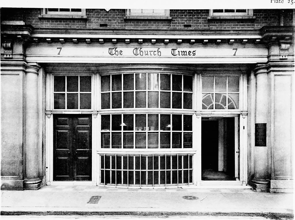 An illustration from English shop-fronts, old and new : a series of examples by leading architects, selected and specially photographed : together with descriptive notes and illustrations, 1907, leaf 74